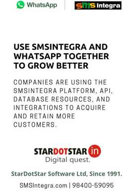 Stay in touch with your customers even when you are not around with SMSIntegra