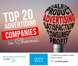 List of top 20 advertising companies and their website in Chennai
