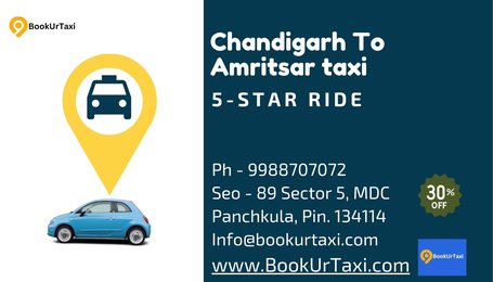 Chandigarh to Amritsar Taxi - BookUrTaxi
