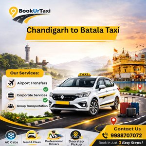 Chandigarh to Batala Taxi | Booking Start ₹3150 - BookUrTaxi