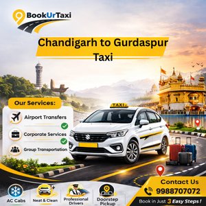 Chandigarh to Gurdaspur Taxi | Booking Start Only INR 2950