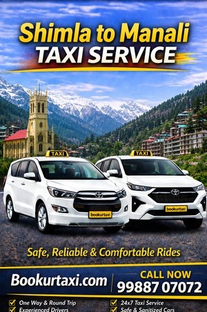 Shimla to Manali Taxi | Booking Start ₹4675 - BookUrTaxi