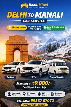 delhi to manali taxi services