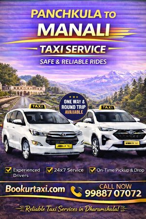 Panchkula to Manali Taxi | Booking Start ₹3825 - BookUrTaxi