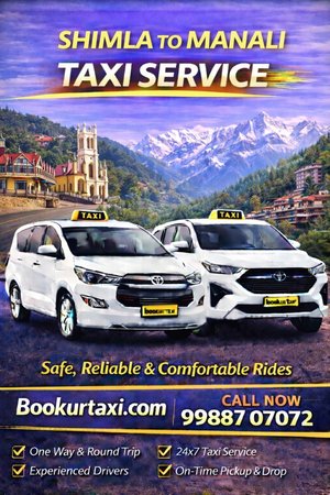 Shimla to Manali Taxi | Booking Start ₹3825 - BookUrTaxi