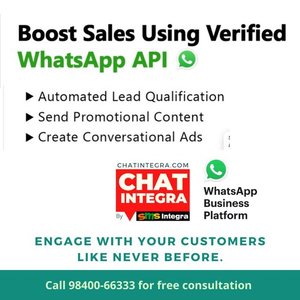 Whatsapp Chatbot for business - ChatIntegra Fast & Reliable