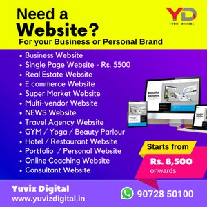 Affordable Business Website \ Shopping Website \ Online Store Website \ Real Estate Website \ Start up Website \ News Website in Chennai and All over Tamil Nadu