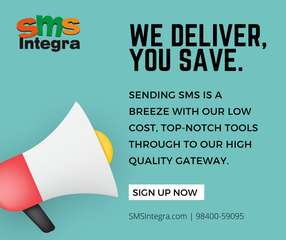 Best SMS Gateway Integration in Chennai SMSIntegra