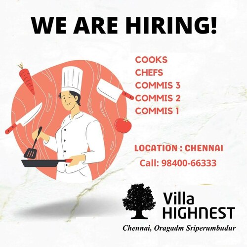 Cook wanted  - Villa Highnest