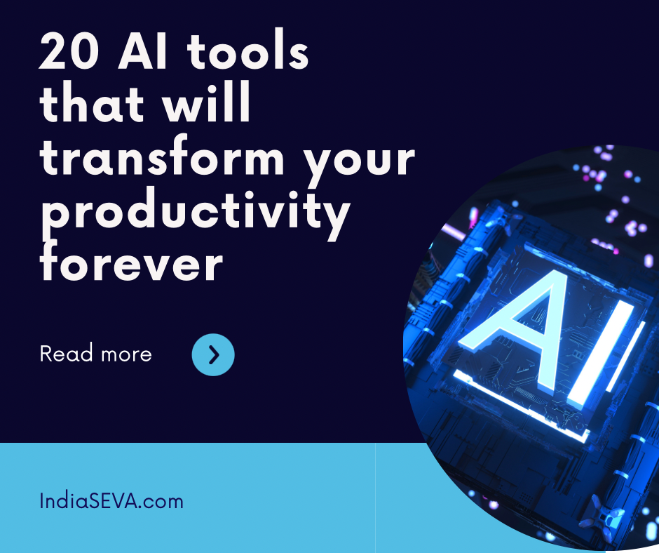 20 AI tools that will transform your productivity forever
