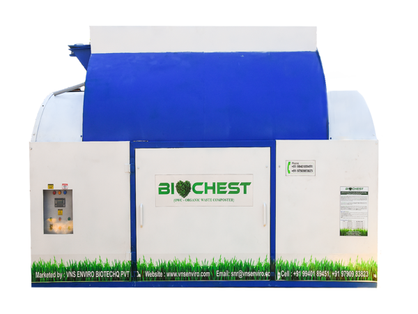 BIochest- Organic waste composting machine for processing of Food waste, garden watse in residential and commercial buildings