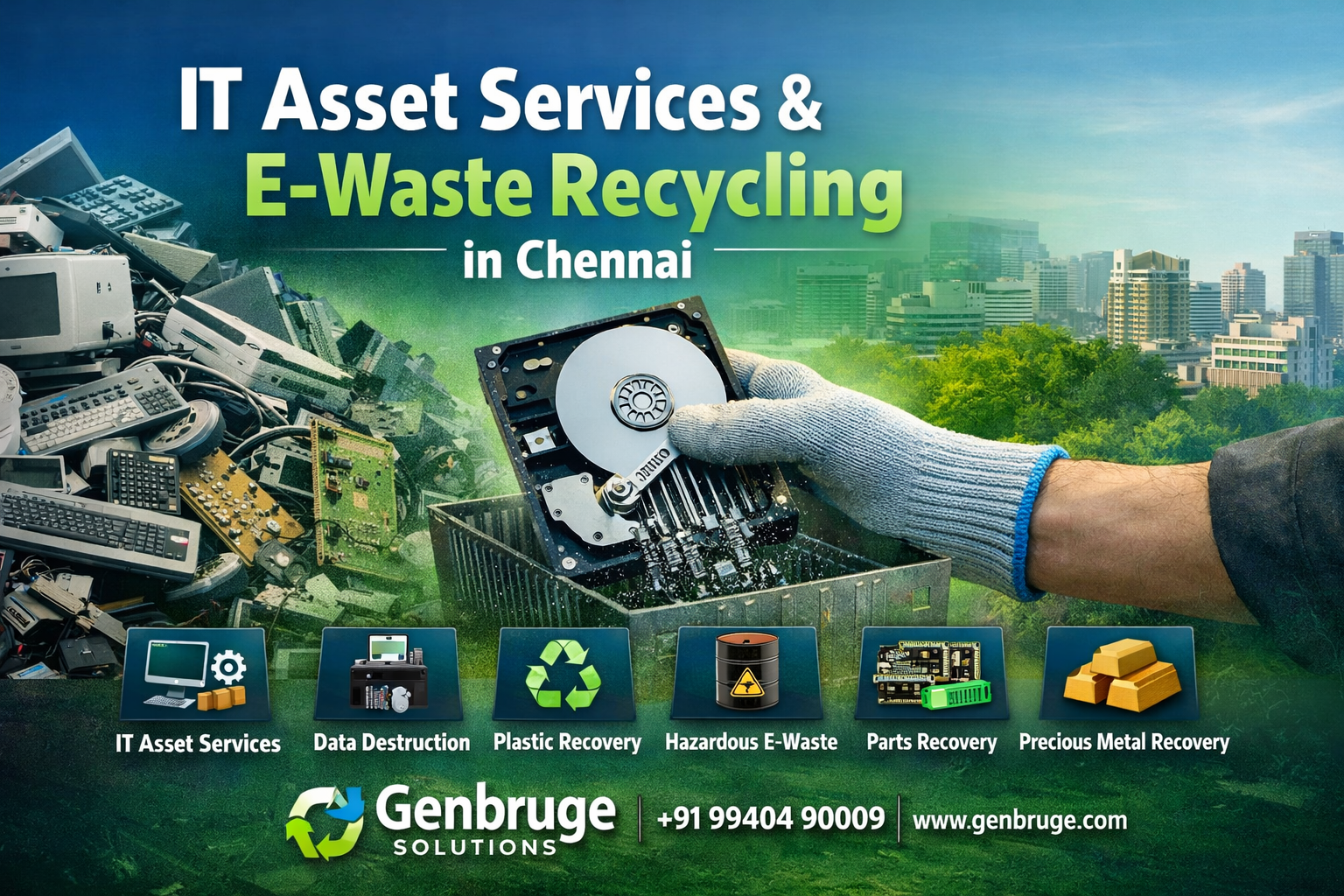 IT Asset Services & E-Waste Recycling in Chennai - Genbruge Solutions