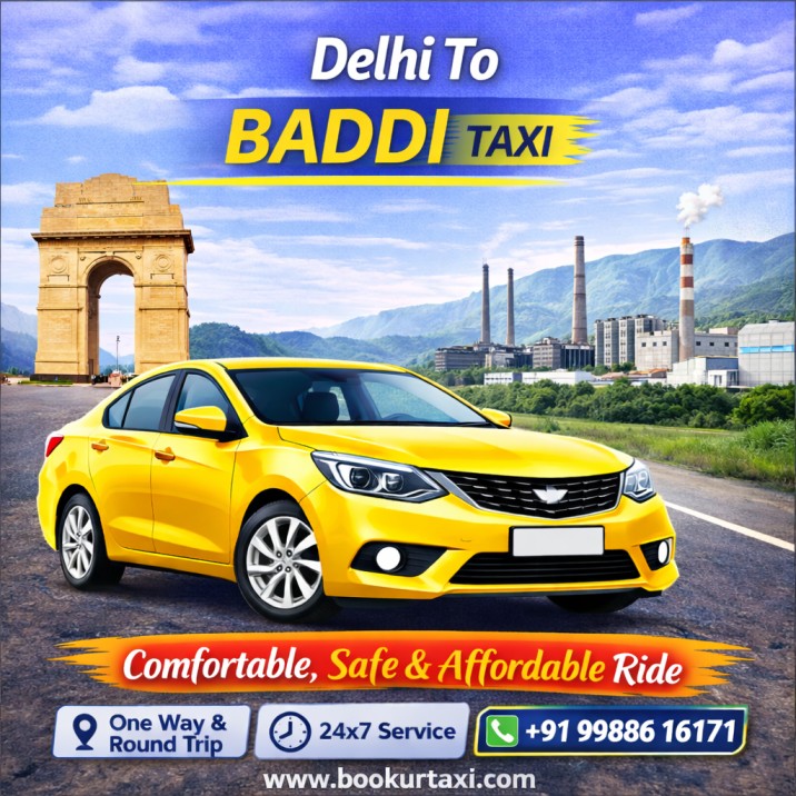 Delhi to Baddi Taxi | Booking Start ₹4080 - BookUrTaxi
