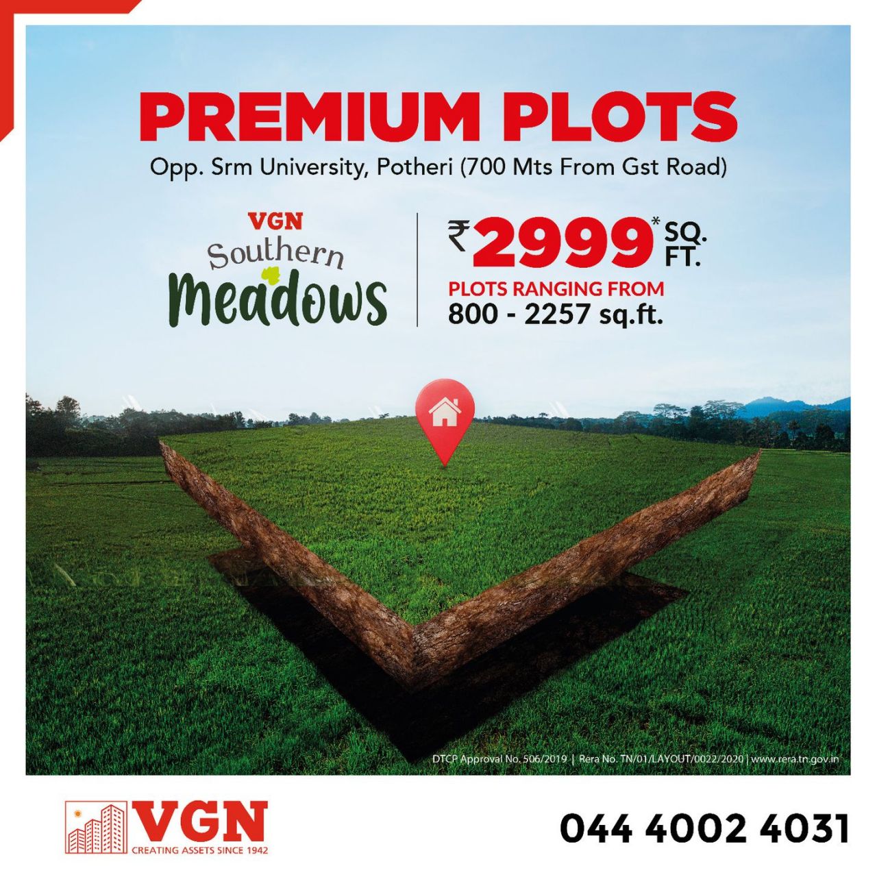 VGN - DTCP approved plots for sale