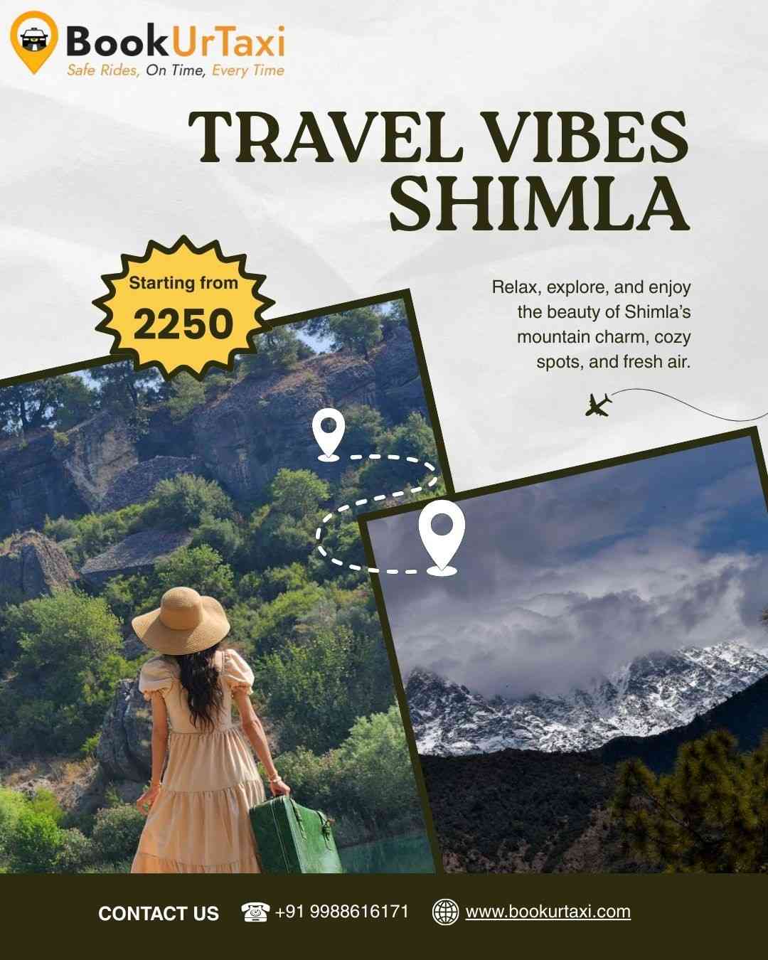 Shimla Taxi Service | Booking Start 9₹ Per Km - BookUrTaxi