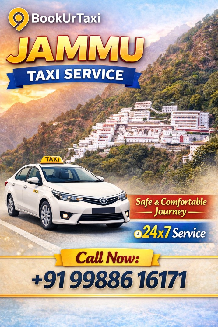jammu Taxi Service | jammu Cab Service From ₹9/Km - BookUrTaxi