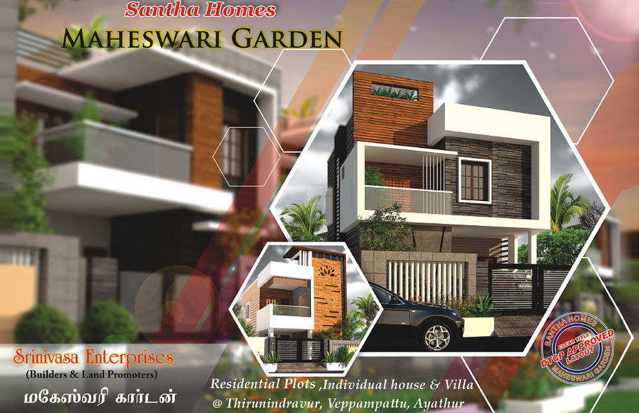 Santha Homes Maheswari Garden  By Santha Homes  Thiruninravur Chennai.  Near Ayathur Chathiram